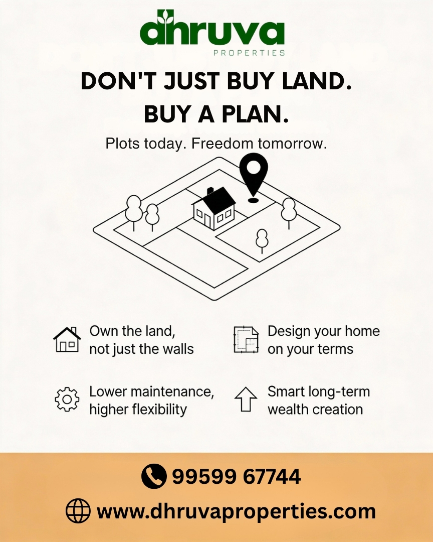 Why Smart Buyers Choose Plots Over Flats? | Dhruva Properties 2025 Brief